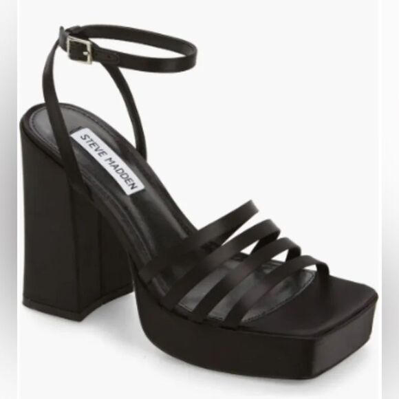Steve Madden Shoes - STEVE MADDEN Disco Platform Sandal in Black *New In Box